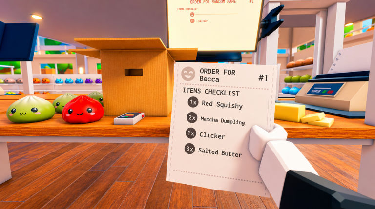 Pack an Order customer ticket and packing station